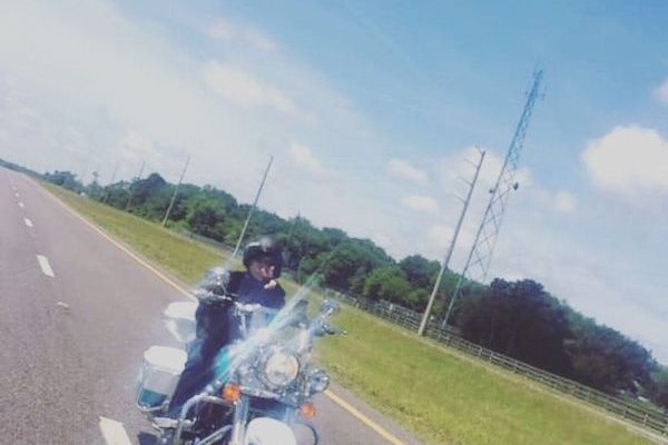 A FBGz member on her bike.